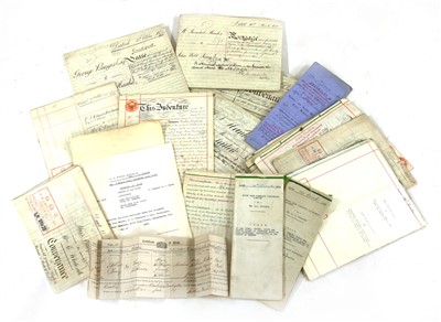 Lot 354 - Some c20 mainly vellum Parchments of Deeds, Wills, Indentures