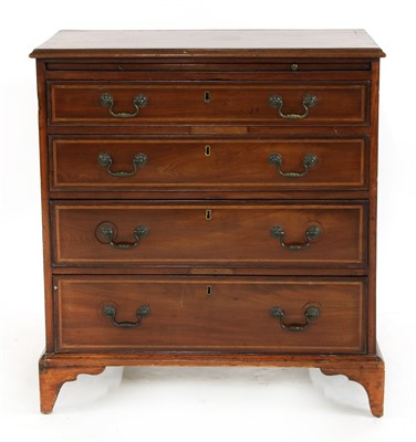 Lot 542 - A Georgian and later mahogany bachelor’s chest
