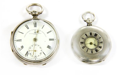 Lot 16 - Two silver cased pocket watches