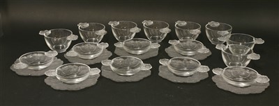 Lot 286 - A collection of Lalique 'Honfleur' glassware