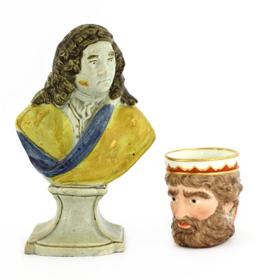Lot 267 - A Ralph Wood pottery bust of Handel