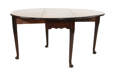 Lot 330 - An 18th century oval mahogany dining table