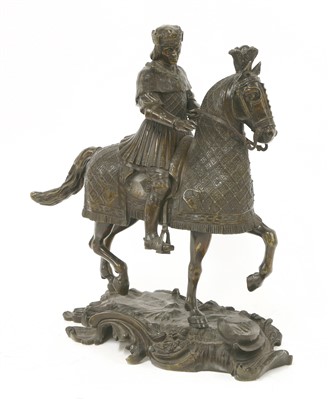 Lot 165 - A bronze Louis XII