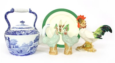 Lot 244 - Ceramics to include a quantity of pottery chickens and various kitchen china