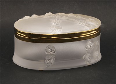 Lot 153 - A contemporary Lalique glass Coppelia box