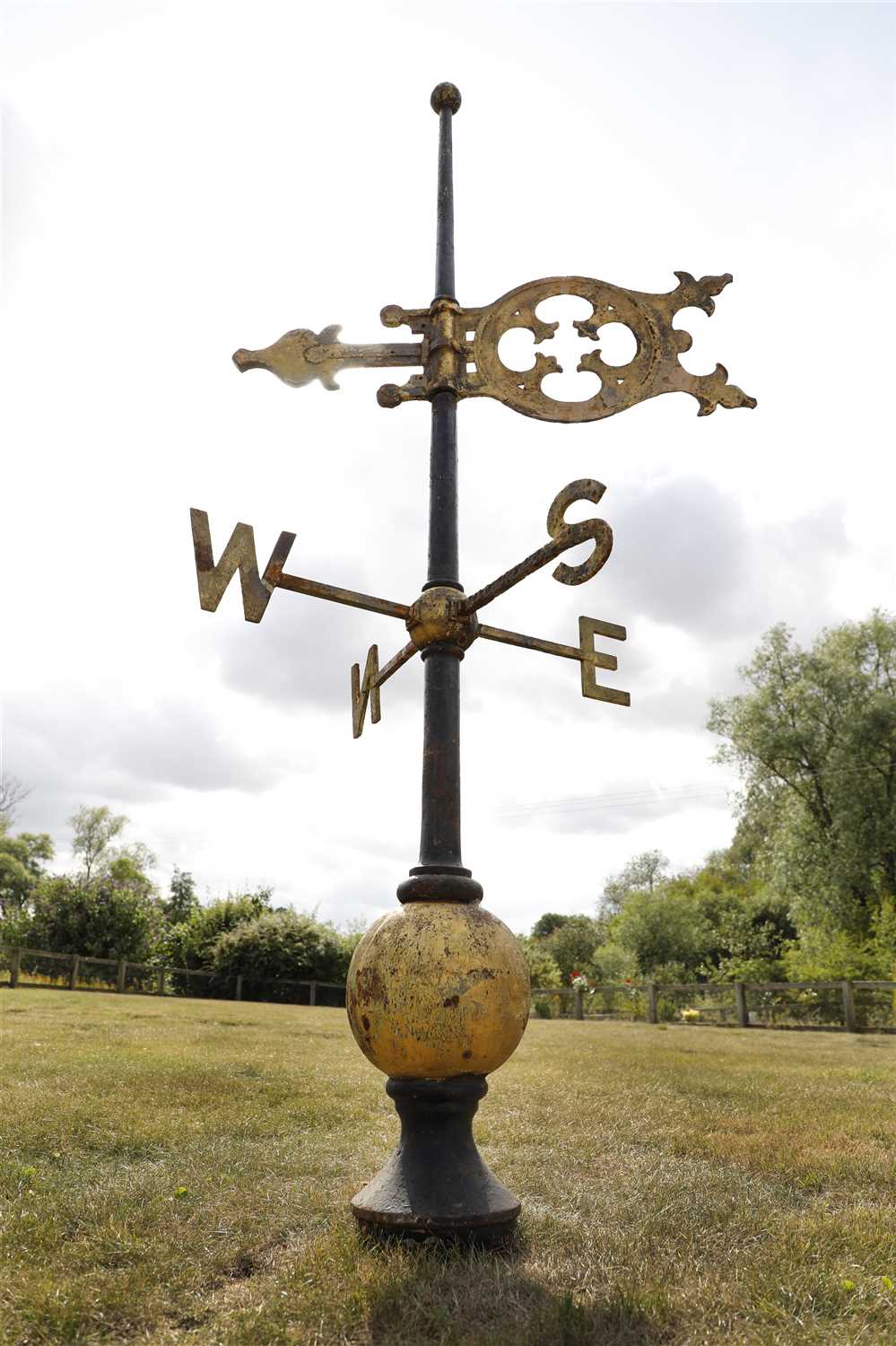 Lot 23 - A large Victorian cast iron weathervane