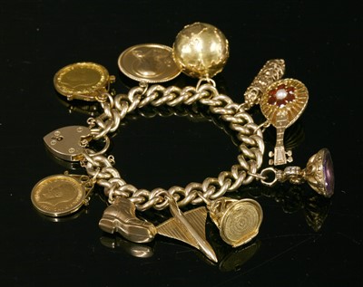 Lot 246 - A 9ct gold curb chain bracelet