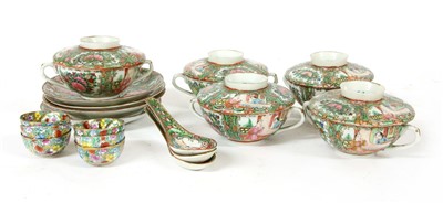 Lot 276 - Chinese ceramics including seven famille rose bowls