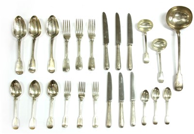 Lot 115 - Fiddle and thread cutlery