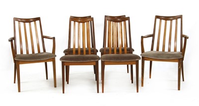 Lot 637 - A set of six (four plus two) G Plan teak dining chairs