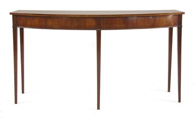 Lot 799 - A George III mahogany bow fronted serving table