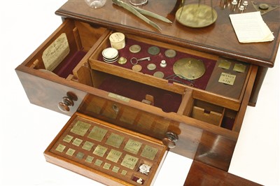 Lot 144 - An experimental chemistry and assay scales set by Bastick & Driver