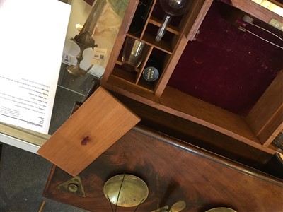 Lot 144 - An experimental chemistry and assay scales set by Bastick & Driver
