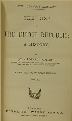 Lot 225 - BINDING: 1- Motley, J L: The Rise Of The Dutch Republic.