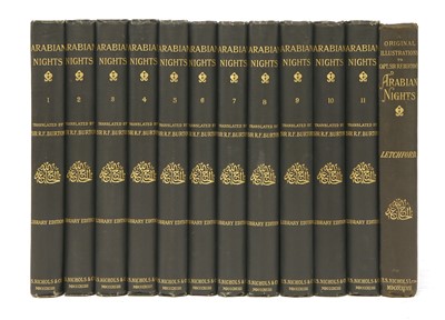 Lot 285 - BINDING: Burton, R F (Trasl.); A. Letchford (ill.): The Book of the Thousand Nights and a Night.
