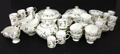 Lot 234 - A quantity of Wedgwood 'Wild Strawberry' pattern tea and dinner wares