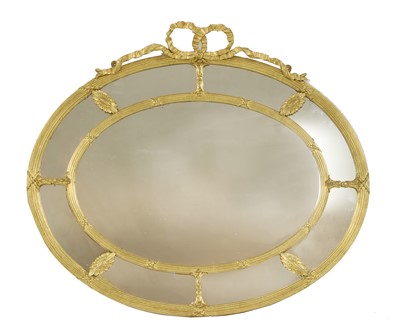 Lot 210 - A Victorian gilt-framed oval mirror