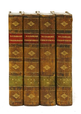 Lot 554 - Bolingbroke, Lord Visc: Letters and Correspondence; in 4 Vols.