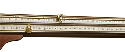 Lot 145 - A mahogany signpost barometer