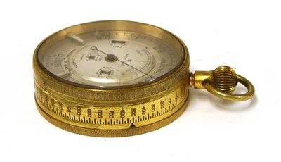 Lot 199 - A brass-cased weather watch/altimeter