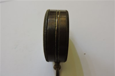 Lot 370 - Four brass-cased pocket barometers
