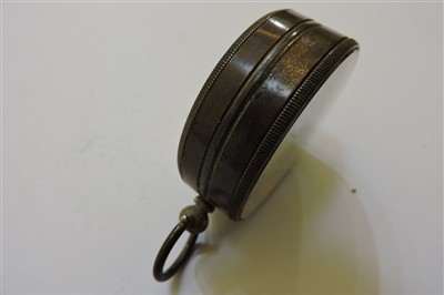Lot 370 - Four brass-cased pocket barometers