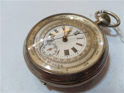 Lot 189 - A Swiss pocket watch/barometer