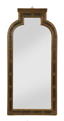 Lot 636 - A Gothic Revival oak mirror