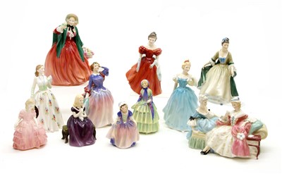 Lot 193 - A collection of six Royal Doulton figurines