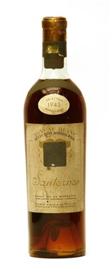 Lot 19 - Selection Rothschild, Agneau Blanc, Sauternes, 1945, one bottle