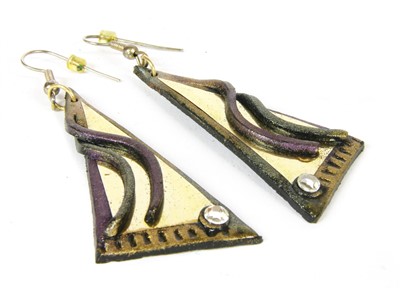 Lot 50A - A pair of earrings by Andrew Logan (b.1945)