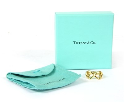 Lot 165 - A gold 'Double Loving Heart' ring, by Tiffany
