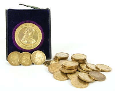 Lot 122 - Medallions, Belgium, Leopold III gilt bronze medallion