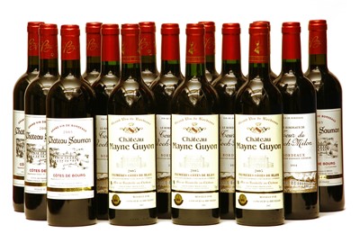 Lot 154 - Ch Sauman, 2005; Tour du Roc-Milon, 2014 and Ch Mayne Guyon, 2005, fifteen bottles in total