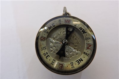 Lot 177 - Three pocket barometers/altimeters and silver fob