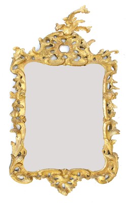 Lot 288 - A Chippendale design giltwood pier mirror