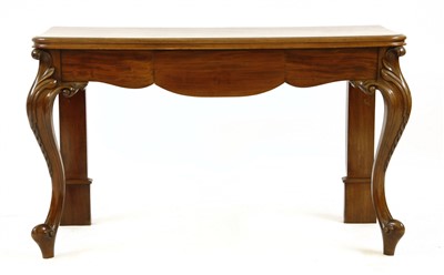 Lot 657 - A 19th century mahogany console table