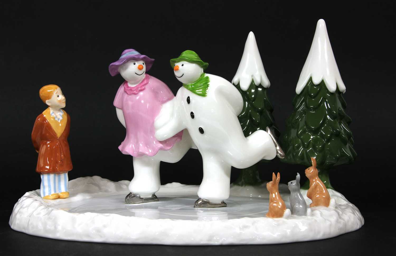 Lot 272 - A Coalport limited edition Character Snowmen figural group