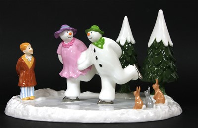 Lot 272 - A Coalport limited edition Character Snowmen figural group