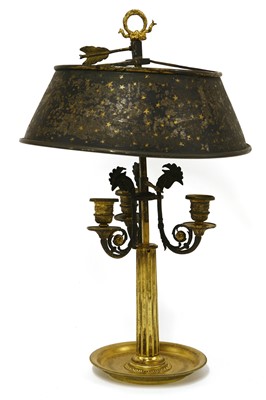 Lot 680 - A French Empire toleware light