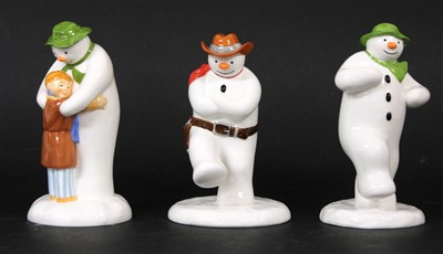 Lot 255 - A collection of Coalport Character Snowmen