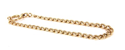 Lot 53 - A 9ct gold curb bracelet