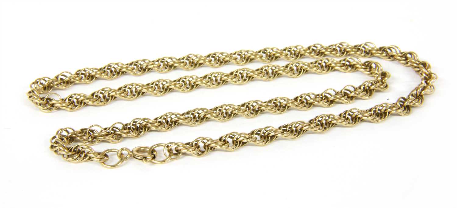 Lot 54 - A 9ct gold Prince of Wales chain