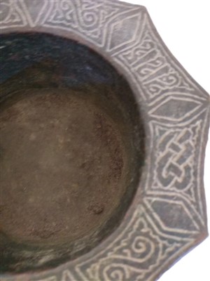 Lot 536 - A Persian bronze mortar