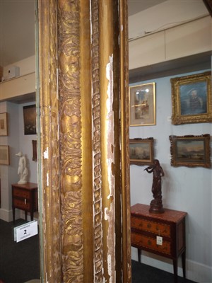 Lot 2 - A pair of large gilt gesso picture frames