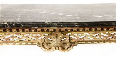 Lot 9 - A Chippendale-style giltwood console table