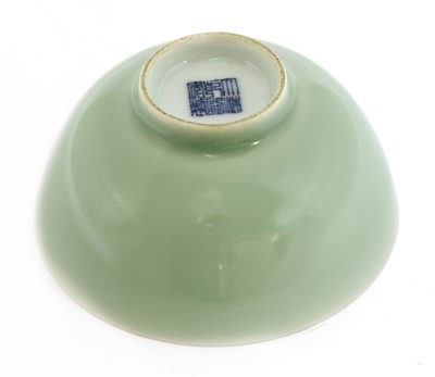 Lot 50 - A Chinese celadon bowl