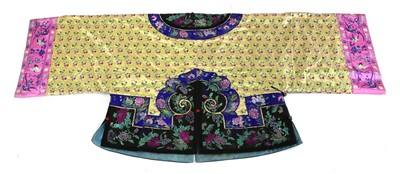 Lot 396 - A Chinese embroidered winter jacket