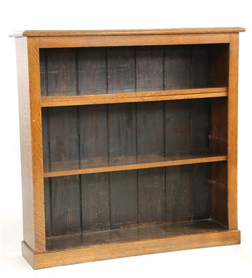 Lot 542 - An oak open bookcase