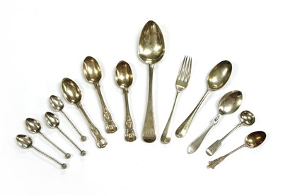 Lot 103 - Three Victorian silver Queens pattern teaspoons